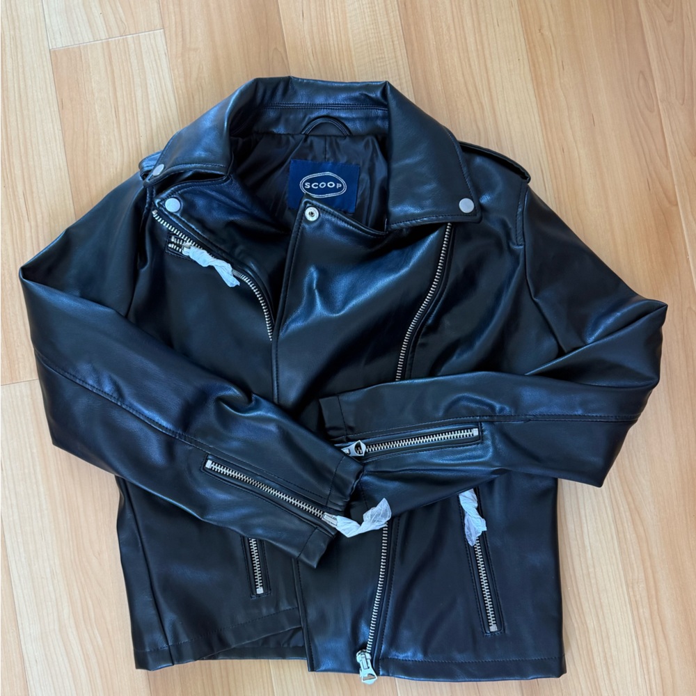 SCOOP Faux Leather Jacket